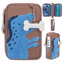  Dino World estuche doble marrón DINO MINI