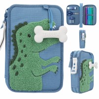 Dino World estuche doble azul DINO MINI