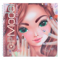 Libro de colorear y decorar manos y uñas TOPModel