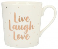 Taza LIVE , LOVE AND LAUGH