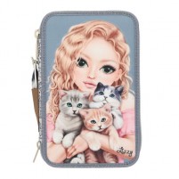 TOPModel estuche triple CAT LOVE