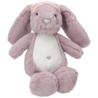 PM conejito de peluche lila con antifaz para dormir